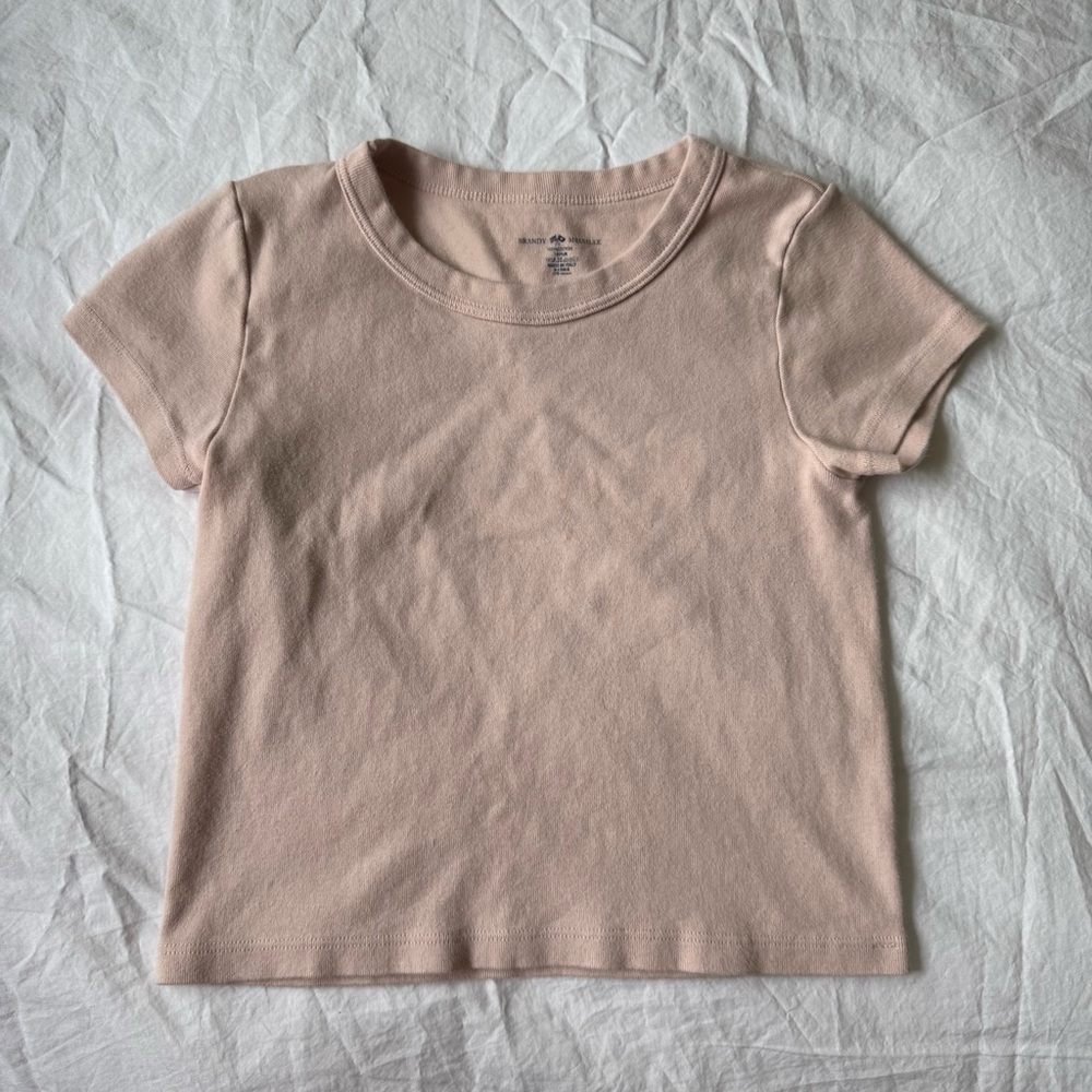 Brandy Melville Ashlyn Baby Tee - Pink